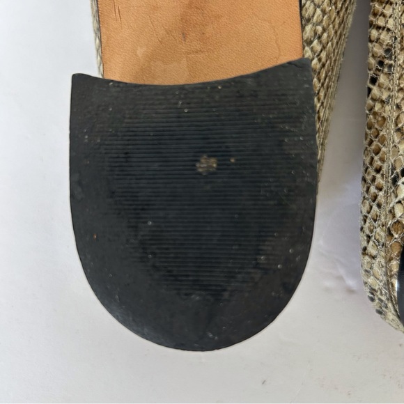 STUART WEITZMAN SNAKESKIN LEATHER MULES. LOGS SLIP ONS SIZE 8.5 - Picture 14 of 16